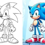 sonic coloring pages