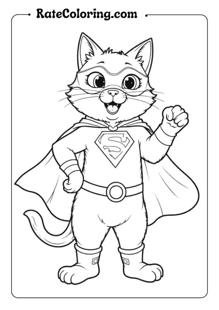 A seated cat with its tail curved upward in an elegant S-shape