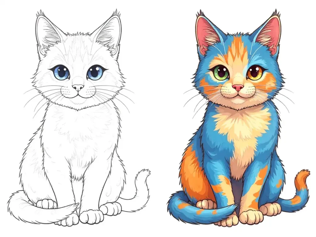 Cat Coloring Pages