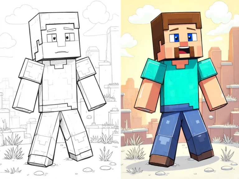 minecraft coloring pages