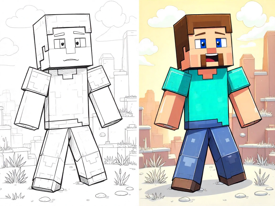 minecraft coloring pages