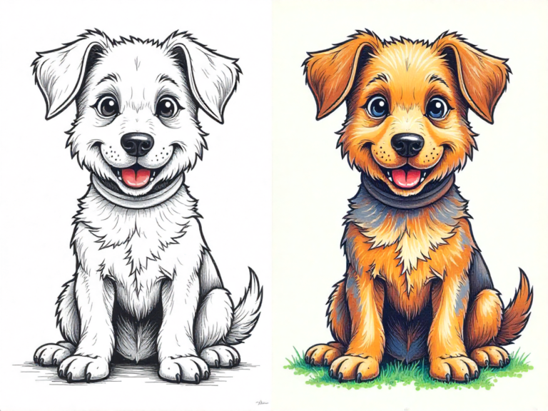 dog coloring pages