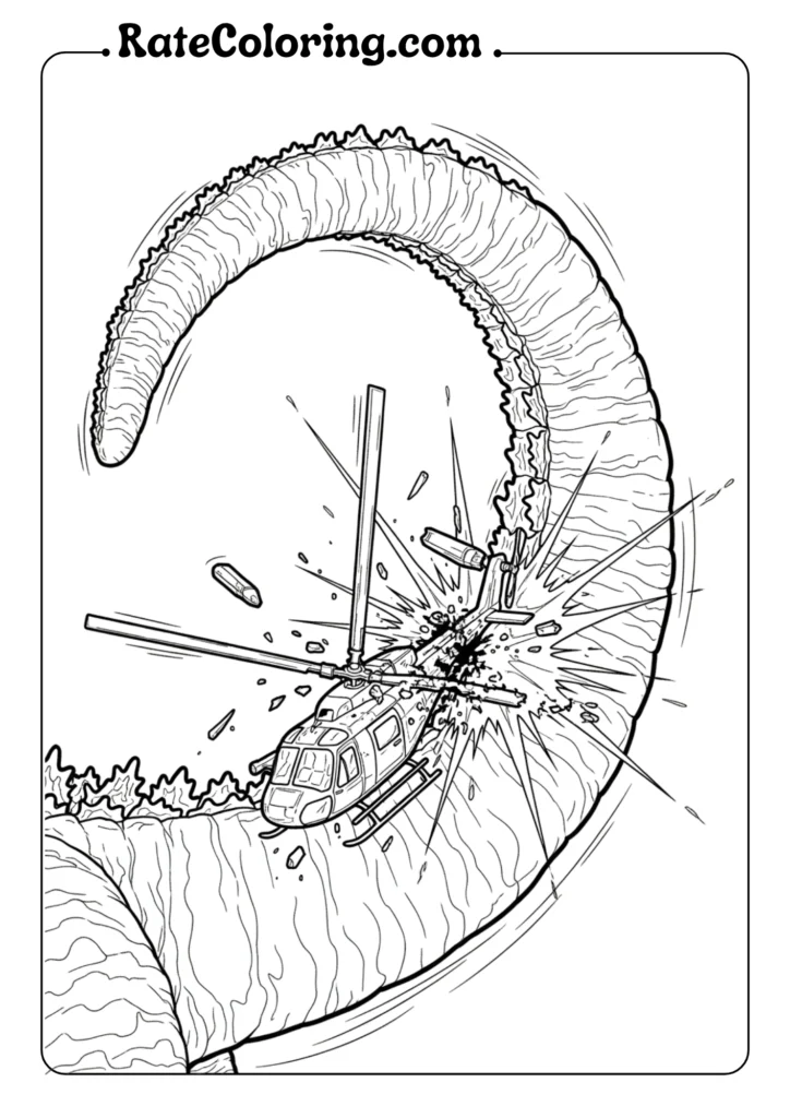 A vibrant dinosaur coloring page with a central dinosaur design, inviting creativity and imagination for coloring.