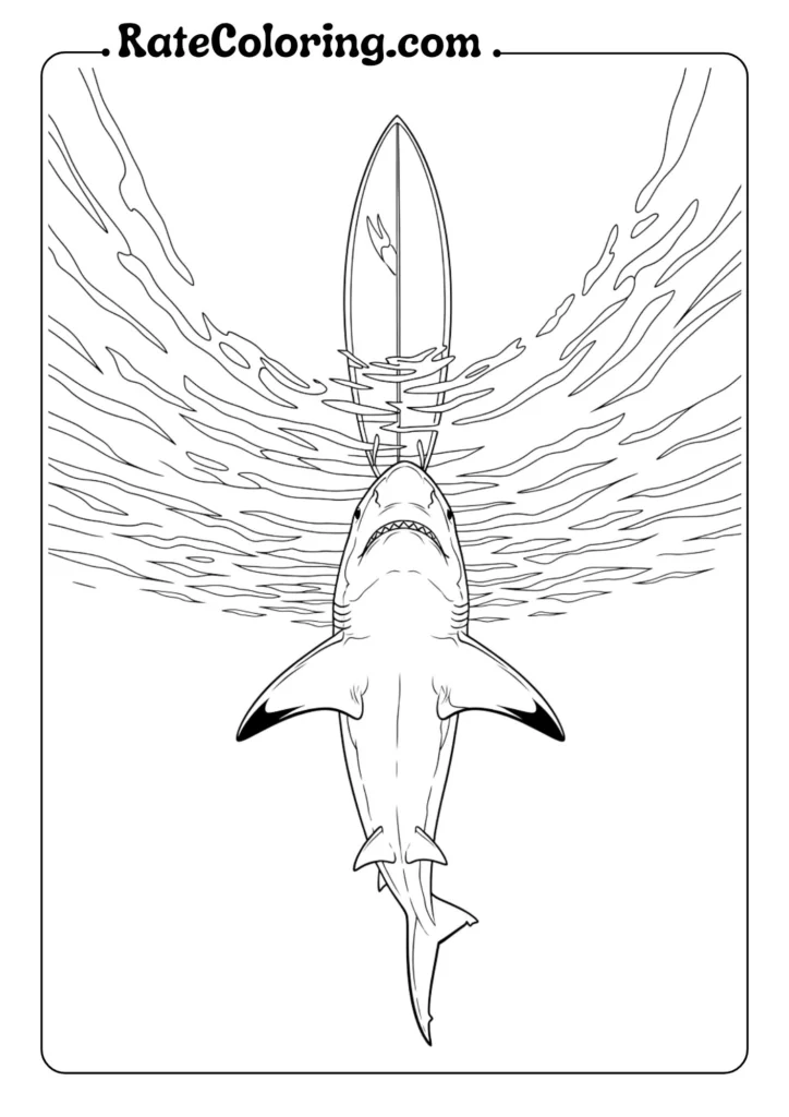 Fun shark coloring pages for kids featuring various shark designs ready to be colored in vibrant hues.