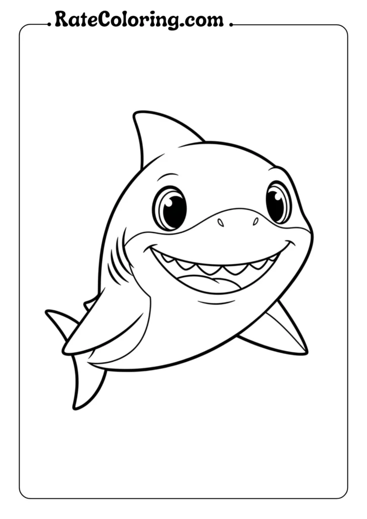 Exciting shark coloring pages for kids, filled with different shark shapes and scenes to inspire artistic expression.