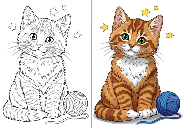 kitten coloring pages