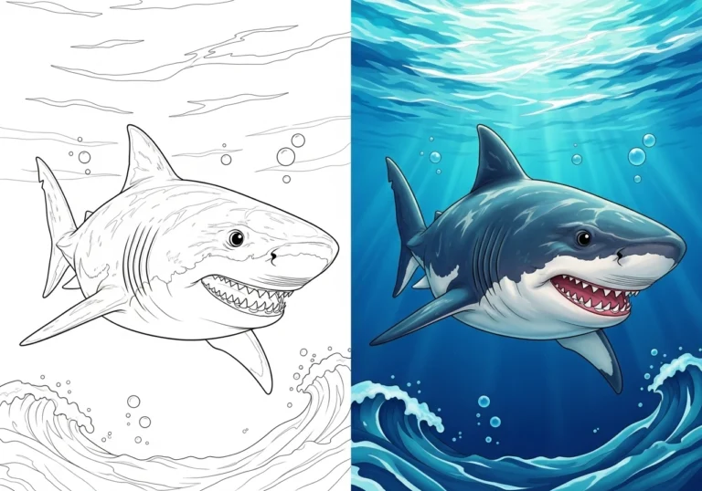 shark coloring pages
