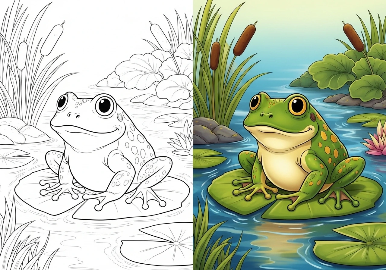frog coloring pages